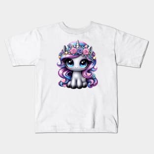 Y2K glitter pony unicorn Kids T-Shirt